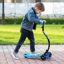 Load image into Gallery viewer, Folding Kids C Shape Anti-Collision Adjustable Kick Scooter -Blue