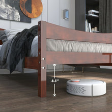 Load image into Gallery viewer, Twin Size Platform Bed Frame Foundation Slat Support -Walnut