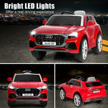 Load image into Gallery viewer, 12V Licensed AudiQ8 Kids Ride On Car-Red