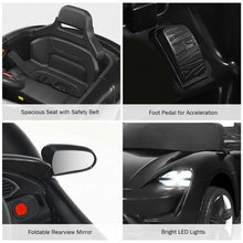 Load image into Gallery viewer, 12V Kids Ride On Car with MP3 & LED Light-Black