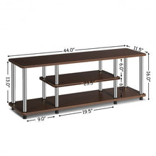 Load image into Gallery viewer, 3-Tier 110 lbs Stainless Steel Listed TV Stand