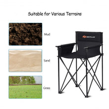 Load image into Gallery viewer, Portable 38'' Oversized High Camping Fishing Folding Chair