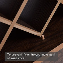 Load image into Gallery viewer, Wall Mount Wine Rack with Glass Holder & Storage Shelf-Walnut