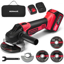 Load image into Gallery viewer, 20V Cordless Angle Grinder w/ 4.0Ah Lithium-Ion Battery & Charger