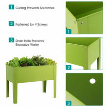 Load image into Gallery viewer, 24.5" x12.5" Outdoor Elevated Garden Plant Stand Flower Bed Box