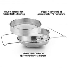 Load image into Gallery viewer, Stainless Steel Beekeeping Double Honey Sieve Strainer Filter Equipment