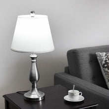 Load image into Gallery viewer, 3 pcs Brushed Nickel Lamp Set-Silver