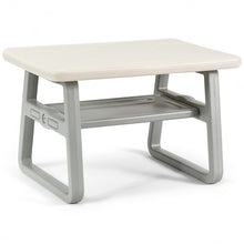 Load image into Gallery viewer, Kids Table and 2 Chairs Set with Storage Shelf-White