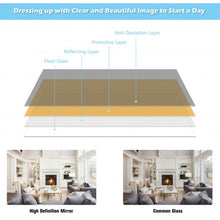 Load image into Gallery viewer, Full Length Metal Door Mirror with Adjustable Hook-White