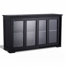 Load image into Gallery viewer, Kitchen Storage Cabinet with Glass Sliding Door