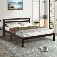 Load image into Gallery viewer, Solid Wood Platform Bed Wood Slat Support Queen Size Bed Frame