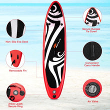 Load image into Gallery viewer, 10' Inflatable Stand up Adjustable Fin Paddle Surfboard with Bag
