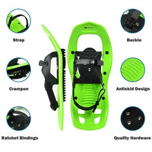 Load image into Gallery viewer, 17" Lightweight Snowshoes w/ Bag Anti Slip-Green