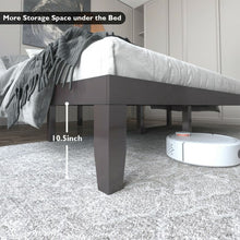 Load image into Gallery viewer, 14 Inch King Size Wood Platform Bed Frame-Brown