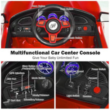 Load image into Gallery viewer, 12V Kids Ride On Car with MP3 & LED Light-Red