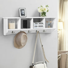 Load image into Gallery viewer, Wall-Mounted Storage Cabinet Hanging Entryway Shelf Coat Rack