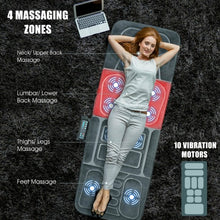 Load image into Gallery viewer, Foldable Massage Mat with Heat and 10 Vibration Motors