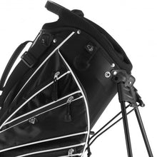 Load image into Gallery viewer, Golf Stand Cart Bag with 6-Way Divider Carry Pockets-Black