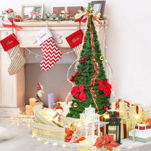 Load image into Gallery viewer, 4 Ft Pre-lit Spruce Christmas Tree with Bows and Ribbon