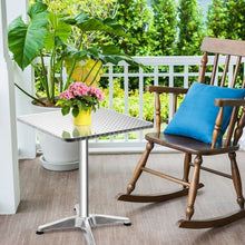 Load image into Gallery viewer, Folding 23.5" Aluminium Square Bar Table Indoor Outdoor Bistro