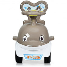 Load image into Gallery viewer, 3-in-1 Baby Walker Sliding Car Pushing Cart Toddler Ride-Gray