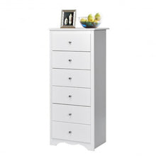 Load image into Gallery viewer, 6 Drawers Chest Dresser Clothes Storage Bedroom Furniture Cabinet-White