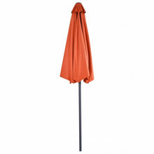 Load image into Gallery viewer, 9Ft Patio Bistro Half Round Umbrella -Orange