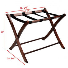 Load image into Gallery viewer, Folding Winsome Wood Luggage Rack Hotel Passenger Suitcase Stand