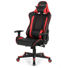 Load image into Gallery viewer, Massage Gaming Chair with Lumbar Support and Headrest-Red