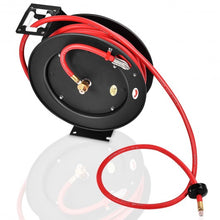 Load image into Gallery viewer, 3/8" x 50' Auto Rewind Retractable Air Hose Reel Compressor