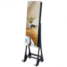 Load image into Gallery viewer, Standing Armoire Organizer Jewelry Cabinet w/ LED -Black