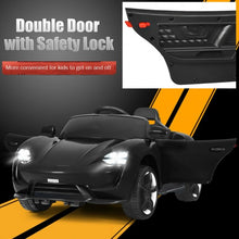 Load image into Gallery viewer, 12V Kids Ride On Car with MP3 & LED Light-Black