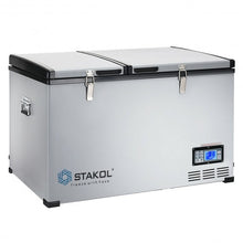 Load image into Gallery viewer, 84-Quart Portable Compressor Camping Electric Car Cooler