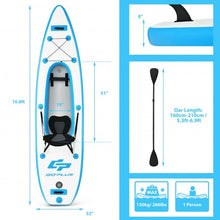 Load image into Gallery viewer, 10.8' Inflatable Kayak Set K1 1-Person Sit-On-Top Kayak with Oars-Blue