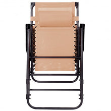 Load image into Gallery viewer, Zero Gravity Folding Rocking Chair Rocker Porch-Beige