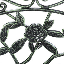 Load image into Gallery viewer, Outdoor Cast Aluminum Patio Bench Antique Rose