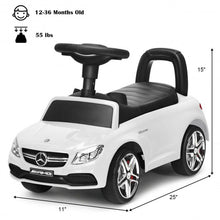 Load image into Gallery viewer, Mercedes Benz Licensed Kids Ride On Push Car-White