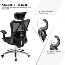 Load image into Gallery viewer, Adjustable Height Mesh Swivel High Back Office Chair