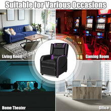 Load image into Gallery viewer, Home Massage Gaming Recliner Chair-Purple