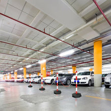 Load image into Gallery viewer, 2 Pack 34'' Traffic Delineator Poles with Fillable Base-White