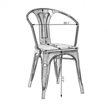 Load image into Gallery viewer, Set of 2 Tolix Style Armchair-Copper