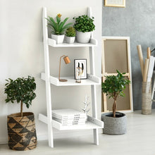 Load image into Gallery viewer, 3 Tier Leaning Wall Ladder Display Planting Storage Rack