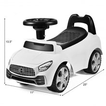 Load image into Gallery viewer, Foot-to-Floor Kids Ride-On Push Toddler Sliding Car-White