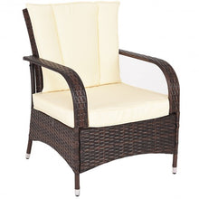 Load image into Gallery viewer, 3PCS Outdoor Patio Rattan Wicker Furniture Set-Beige