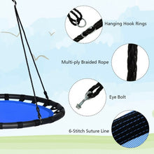 Load image into Gallery viewer, 40" Flying Saucer Round Swing Kids Play Set-Blue