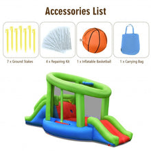 Load image into Gallery viewer, Inflatable Dual Slide Basketball Game Bounce House Without Blower