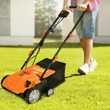 Load image into Gallery viewer, 12Amp Corded Scarifier 13” Electric Lawn Dethatcher -Orange