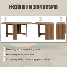 Load image into Gallery viewer, Folding Drop Leaf Dining Table Console Table