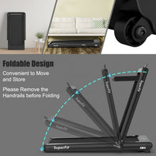 Load image into Gallery viewer, 4.75HP 2 In 1 Folding Treadmill with Remote APP Control-Black