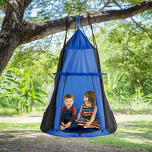 Load image into Gallery viewer, Kids Hanging Chair Swing Tent Set-Blue